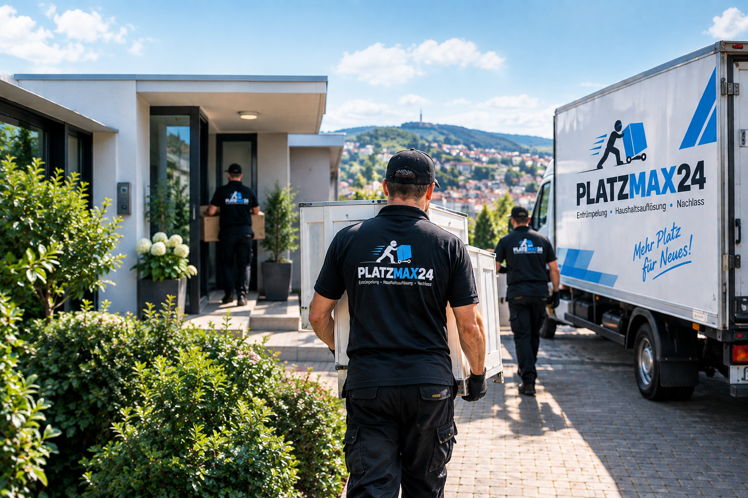 PLATZMAX24 Team bei einer professionellen Haushaltsauflösung in Pforzheim