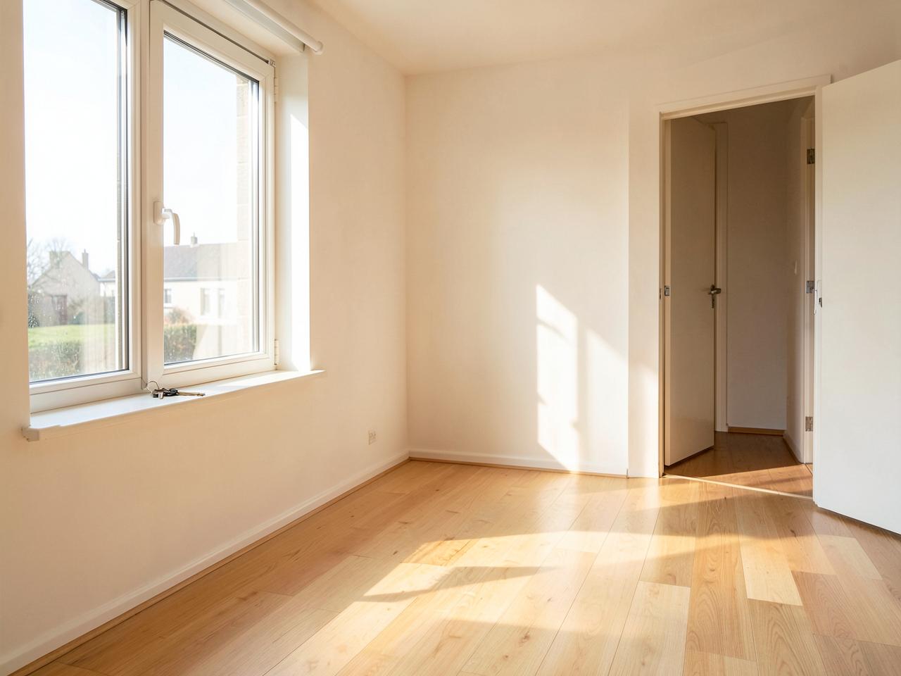 Besenrein übergebene, helle Wohnung nach abgeschlossener Räumung